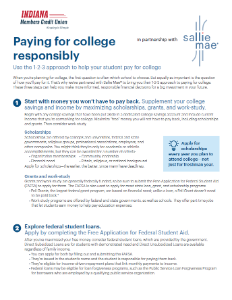Paying for college responsibly
